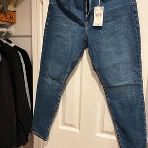 Mango Classic Skinny Blue Jeans